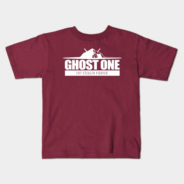 F-117 Stealth Fighter - Ghost One Kids T-Shirt by TCP